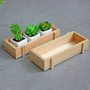 Burlywood Garden Flower Planter Succulent Rectangle Plant Storage Case