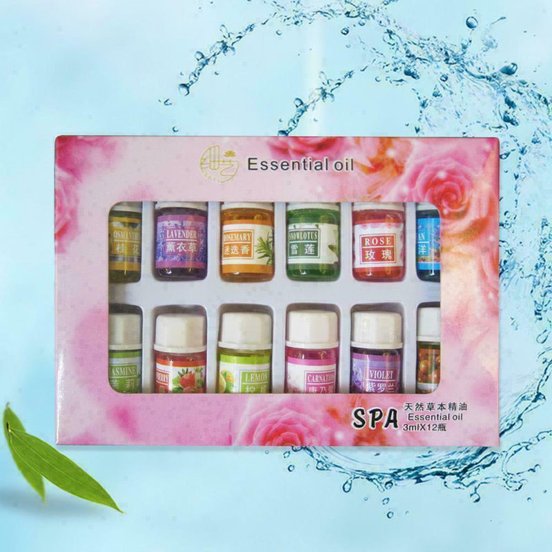 UK 3ml Essential Oil Set Relieve Stress Furnace Humidifier B8Y4 Q6U7 Water U9K5