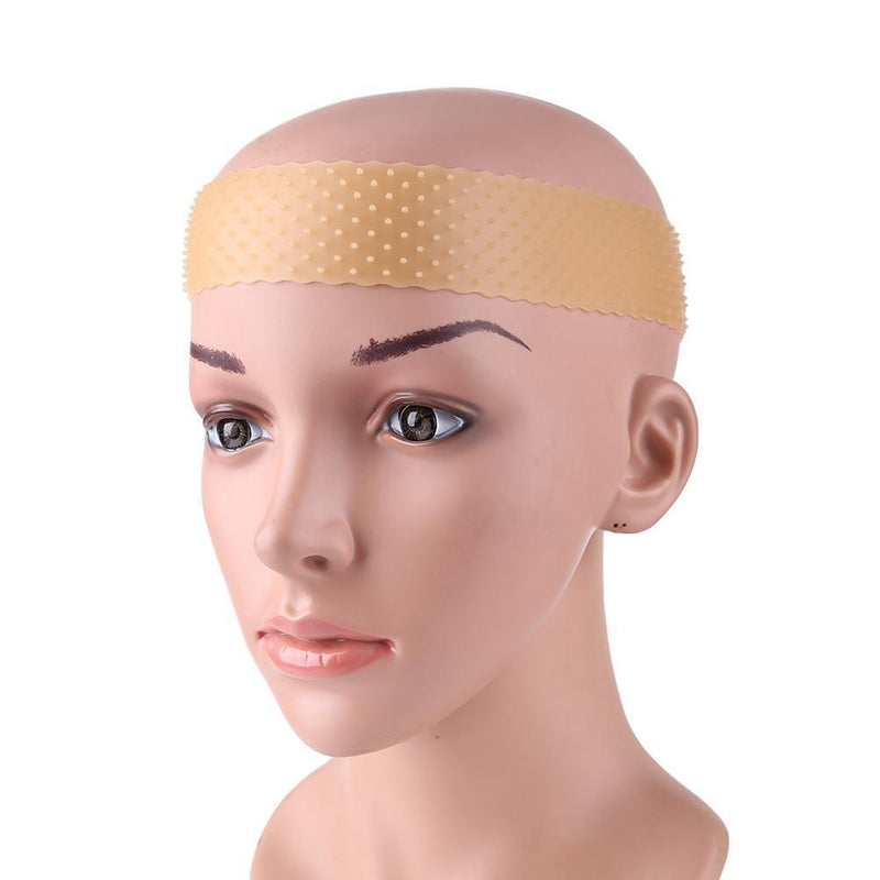 Silicone Transparent Wig Hair Band Anti-Slip Elastic Headband (Light Pink)