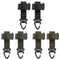 2x Outdoor Gloves Hook Storage Buckle Climbing Rope Hanging Buckles (Khaki)