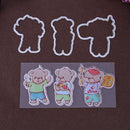 3 x B?ren Metal Cardmaking Punch Molds, Punch Molds, Stencils,