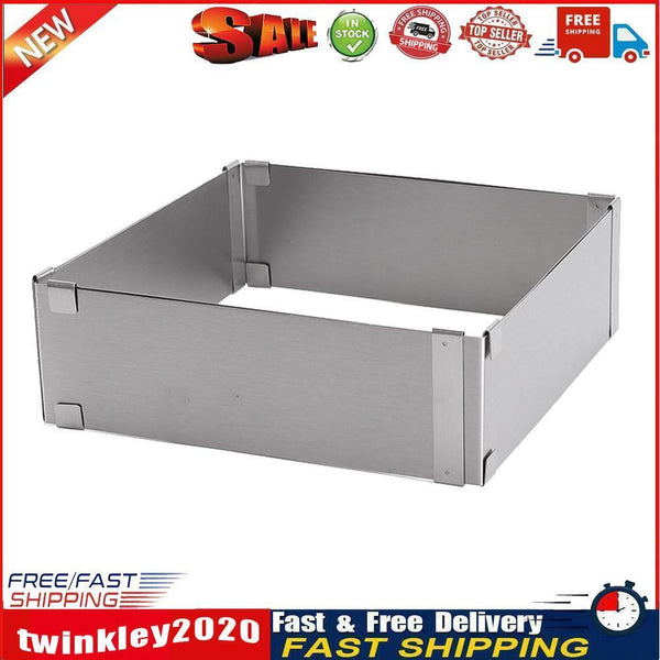 Adjustable Square Mousse Cake Mold Stainless Steel Dessert Baking Mould Newly