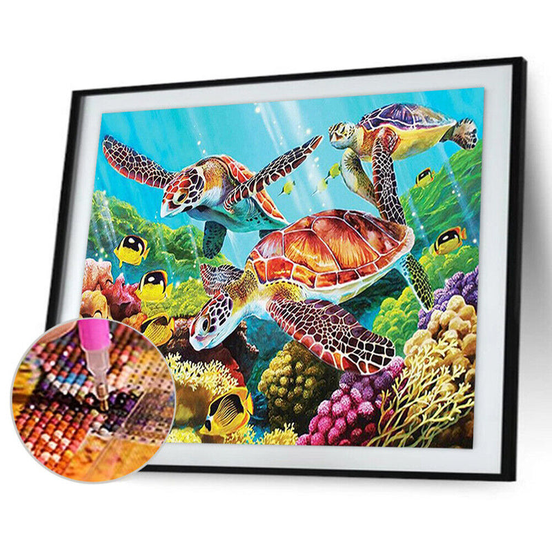 5D Sea Turtles Diamond Painting Embroidery DIY Full Drill Cross Stitch Kits