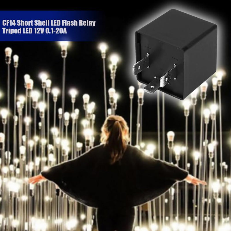 3-Pin CF14 JL02 LED Electronic Flasher Relay Fix for LED Turn Signal Hyper Flash