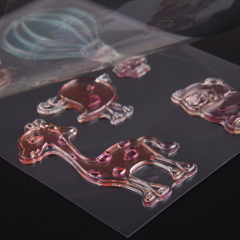 Colorful Cartoon Stamp DIY Scrapbook Card Embossing Transparent Stamp