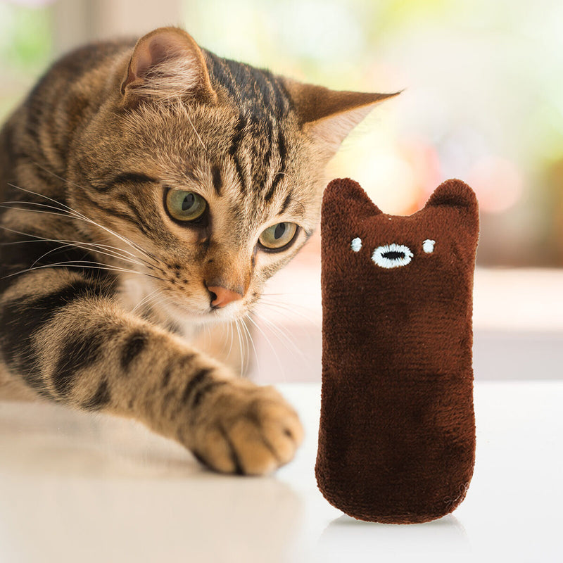Cat Catnip Toys - Pet Supplies Kitten Plush Chew Toys for Cats (Coffee)
