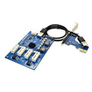 4 Port USB 3.0 PCI-e X1 Expansion Card PCI Express PCIe Hub Riser (Adapter)