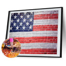 5D Diamond Painting American Flag Abstract Full Round Drill DIY Picture Kit