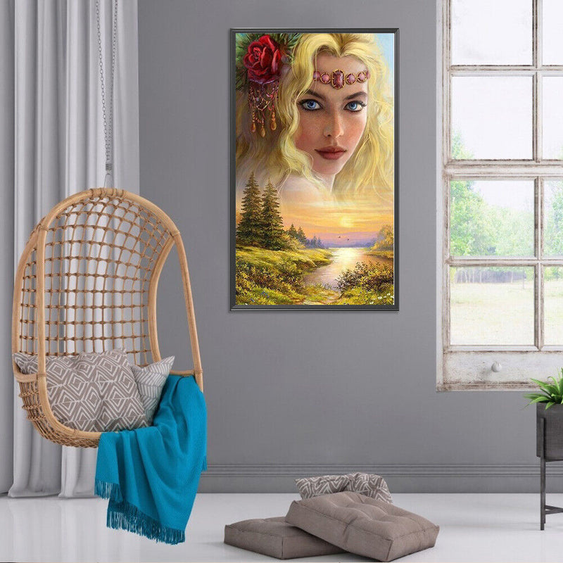 Diamond Painting 5D Full Round Drill Mosaic DIY Goddess of Four Seasons Kit G
