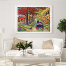 5D DIY Full Round Drill Diamond Paint Harvest Mosaic Rhinestone Drawing Picture