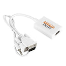 VGA Male to HDMI Output 1080P HD + Audio TV AV HDTV Video Cable Converter - A