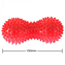PVC Peanut Shape Spiky Massager Ball Therapy Stress Relief Body Relex Massager