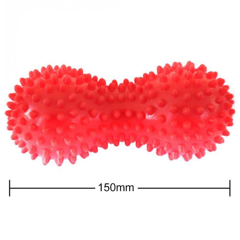 PVC Peanut Shape Spiky Massager Ball Therapy Stress Relief Body Relex Massager
