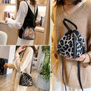 Large Capacity Luxury Leopard Print Handbag Messenger Bag Shoulder Bag