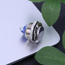 19mm 250V High Round Head Current Stainless Steel Button Switch Waterproof Boat Aut