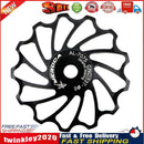 Aluminum Ceramic Bearing MTB Road Bike Rear Derailleur Pulley (13T Black) Newly