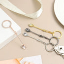 Glitter with Salts Mini Crown Teaspoon Pendant Spoon Keychain Necklace Key Ring