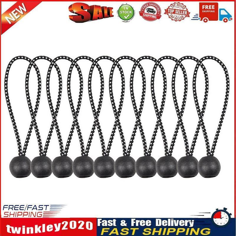 Elastic Tent Bungees Ball Fixing Rope Awning Canopy Bungee Cords (10pcs) Newly