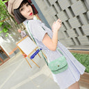 Casual Women Messenger Bags Crossbody Leather Mini Shoulder Handbag (Green)