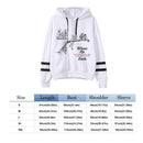Simple Letters Print Women Hoodies Loose Sweatshirts Harajuku Top (2XL)