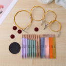 Crochet Hook Circular Knitting Needles Set with Case DIY Weaving Sewing Crafts