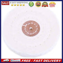 White Cotton Lint Cloth Wood Metal Mirror Polishing Buffing Wheel(100mm)