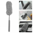 Adjustable Microfiber Dusting Brush Telescopic Long Handle Feather Clean Duster