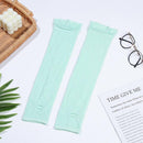 Running Summer Cooling Sun Protection Arm Sleeves Lace Gloves Arm Cover