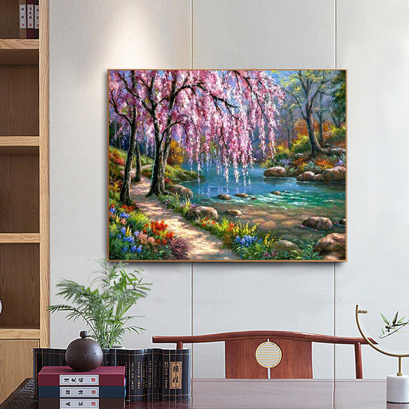DIY 5D Diamond Painting Full Round Mosaic Landscape Handmade Picture Home Decor