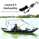 Heavy Duty Adjustable Rope Clip Tent Lamp Hanging Lanyard Lifting Pulley S Ho