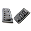 Universal ABS Plastic Car Hood Bonnet Vents RS MK2 Style Carbon Fiber Look Newly