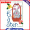 14CT Stamped Cross Stitch Kits DIY Cartoon Easter Artwork for Home Decor Gift