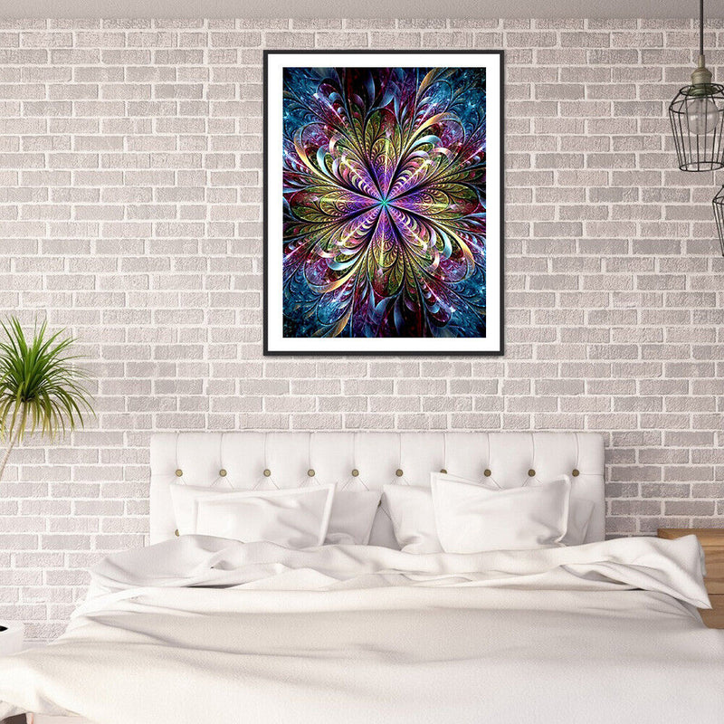 5D DIY Diamond Painting Fractal Art Full Round Drill Mosaic Rhinestone Pictur