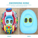 Car Shape Inflatable Swimming Ring Floating Ring with Steering Wheel (Blue)
