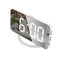 LED Mirror Wake Up Clock Electronic Auto Photosensitive Alarm Clock (A)
