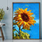 Yellow Sunflower Colouring Oil Canvas DIY Hand Painted Paint By Numbers Gift Kit