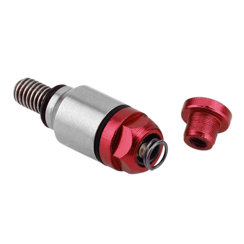 1 Pair M5x0.8mm Fork Air Bleeder Valves for Motocross Dirt Bike (Red)