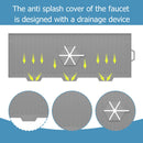 Kitchen Silicone Faucet Mat Sink Splash Guard Countertop Protector (Grey) Newly