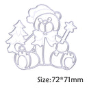 Gift Bear Cutting Dies Stencils Scrapbook Embossing DIY Craft Album Card-17