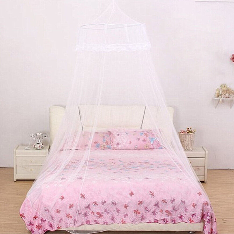 Children Bed Canopy Hanging Mosquito Net Princess Dome Bed Tent (White) Newly
