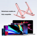 Foldable Holder Adjustable Tablet Stand Bracket for Laptop Phone (Pink) Newly