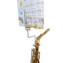 Alto Saxophone Sheet Music Clip Stand Sax Marching Clamp-On Holder (Long) Newly