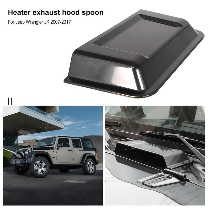 ABS Plastic Cowl Heater Air Vent Hood Scoop for Jeep Wrangler TJ JK 98-18 Newly
