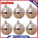 6pcs Christmas Ball Ornaments 3cm Disco Mirror Balls Tree Party Decorations
