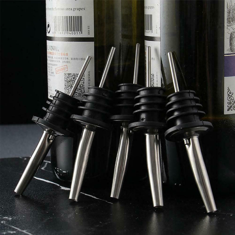 Steel Wine Stopper Bottle Pourer Nozzle Olive Oil Wine Dispenser Tool Mouth B0B0