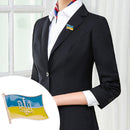 Men Women Ukrainian Flag Medal Symbol Pattern Pin Jewelry Accessories Gifts