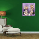 5D DIY Diamond Painting Kits Double Ponytail Girls Full Round Drill Decor