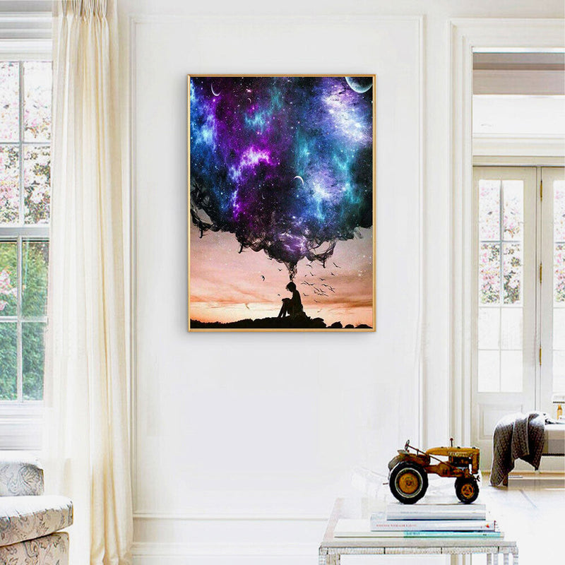 Memory Starry Oil Paint By Numbers Kits Canvas Picture Wall Art DIY Craft C