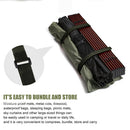4x Travel Camping Cargo Strap Luggage Package Band Fixing Belt (Army Green)