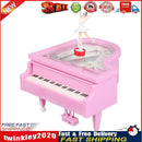 Romantic Piano Dancing Ballerina Music Box Clockwork Musical Boxes (Pink) Newly